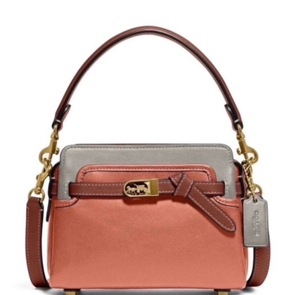 Coach Handbags - SOLD LIVE Coach 1941 - 2022 Peach & Brown Glove-tanned Leather Crossbody